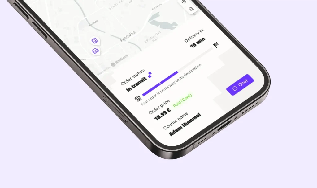 Customer-facing branded order tracker
