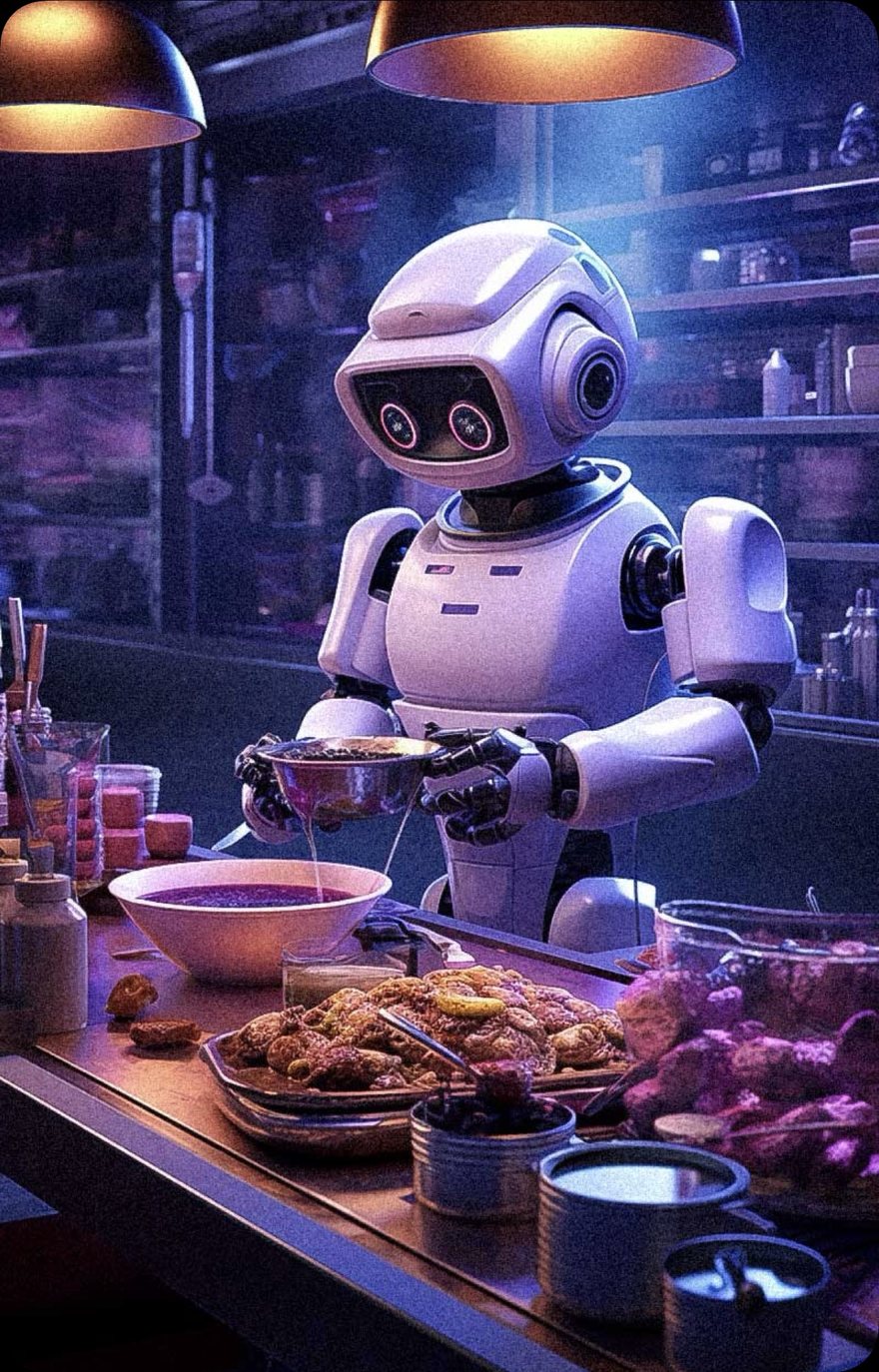 A friendly futuristic robot. Visual metaphor for BiteBerry's AI-native platform